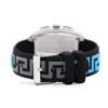 19908080_50798601_600 Versace Dominus Chronograph Silver Dial Black Rubber Strap Watch For Men - VE6H00123