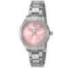 2225000176 Versace Hellenyium Pink Dial Silver Steel Strap Watch for Women - V12010015