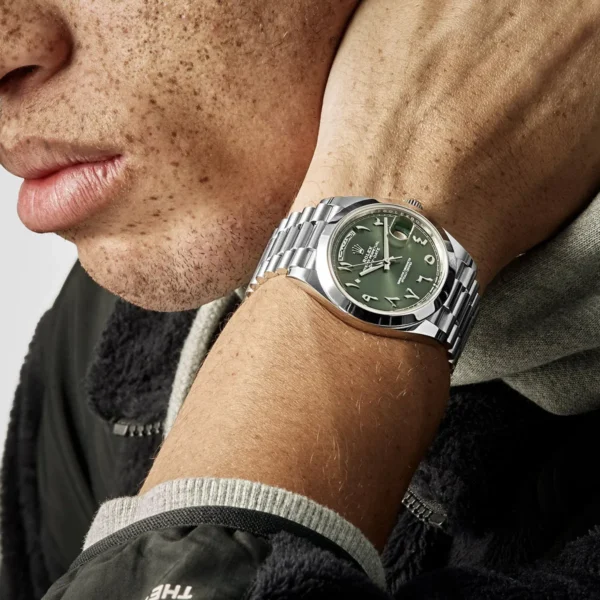 Rolex Arabic Numerals Watch Day Date For Men 228206