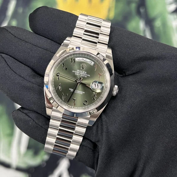 Rolex Arabic Numerals Watch Day Date For Men 228206
