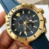 252dceed-9d60-40fe-8a49-b6d457072bc6_ef44623c-6f16-4452-95f5-0f82c3d27410 Versace Casual Chronograph Black Dial Black Leather Strap Watch for Men - VERG003-18
