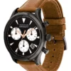 3650022_side Movado Heritage Calendoplan Chronograph Black Dial Brown Leather Strap Watch for Men - 3650022