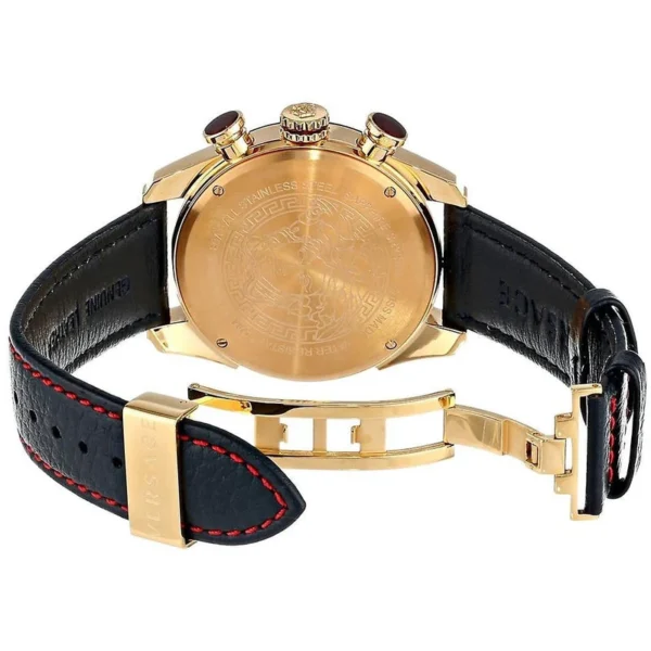 366352747_max_800x_14019e70-9f34-4f6a-a30d-f3cd8204a0d0 Versace V-Ray Chronograph White Dial Black Leather Strap Watch for Men - VDB040014