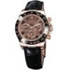 ROLEX OYSTER PERPETUAL SUPERLATIVE CHRONOMETER OFFICIALLY CERTIFIED COSMOGRAPH DAYTONE WATCH BROWN WITH LEATHER BLACK BELT