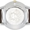 Versace V-Urban Quartz Grey Dial Brown Leather Strap Watch for Men - VELQ00219