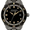 Movado Heritage Calendoplan Black Dial Silver Steel Strap Watch For Men - 3650095