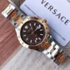 Versace Hellenyium Quartz Brown Dial Two Tone Steel Strap Watch For Men - V11040015