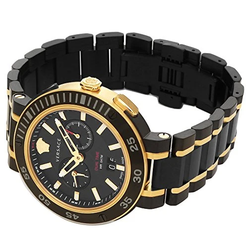 51GoELXYvDL Versace V Extreme Pro Two Tone Dial Stainless Steel Strap Watch for Men - VCN040017