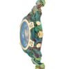 Versace Icon Active Chronograph Blue Dial Green Rubber Strap Watch For Men - VEZ701322