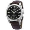 Tissot Gentleman Powermatic 80 Silicium Black Dial Brown Leather Strap Watch For Men - T127.407.16.051.01