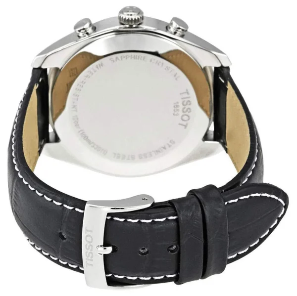 618UzcboqoL Tissot PR 100 Chronograph Black Dial Black Leather Strap Watch For Men - T101.417.16.051.00