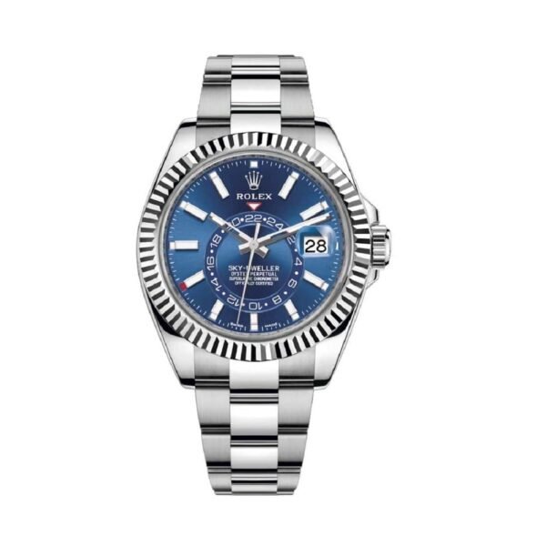ROLEX Sky Dweller WATCH BLUE WITH STAINLESS STEEL SILVER BELT
