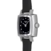 68903 Tissot Lovely Square Quartz Diamonds Black Dial Black Leather Strap Watch For Women - T058.109.16.056.00