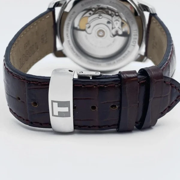 6__21107.1673549670 Tissot Automatics III Steel White Dial Brown Leather Strap Watch For Men - T065.430.16.031.00