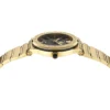 Versace Greca Moonphase Quartz Black Dial Gold Steel Strap Watch for Men - VE7G00323