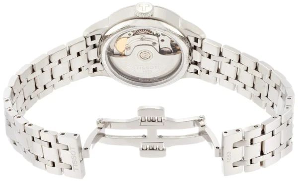 71mF-V5rD3L Tissot Chemin Des Tourelles Powermatic 80 Lady Blue Dial Silver Steel Strap Watch For Women - T099.207.11.048.00