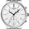 Tissot Carson Premium White Dial Silver Steel Strap Watch For Men - T122.417.11.011.00