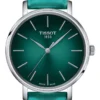 7611608305294_1 Tissot Everytime Lady Green Dial Green Leather Strap Watch for Women - T143.210.17.091.00