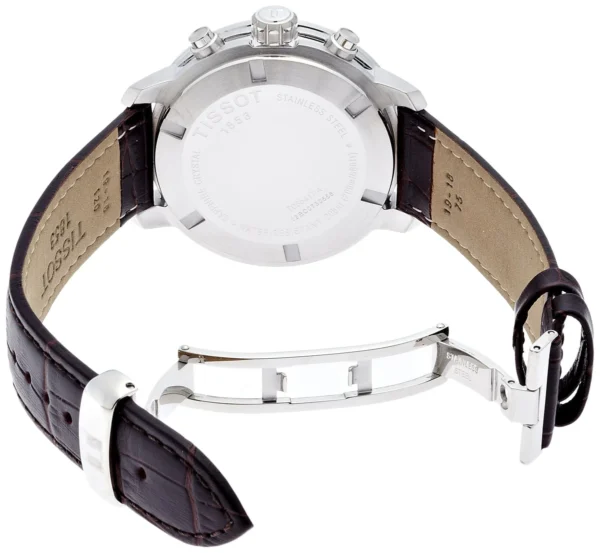 81z2gnXjWDL Tissot PRC 200 Chronograph Silver Dial Brown Leather Strap Watch For Men - T055.417.16.037.00