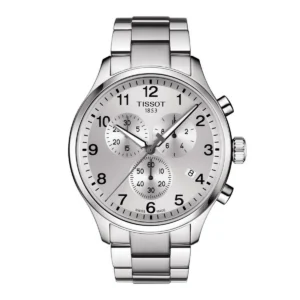8e7ea9f375f15754fc972f2fec6df999 Tissot Chrono XL Classic Silver Dial Silver Steel Strap Watch For Men - T116.617.11.037.00