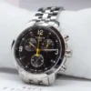 9052e784-0cb0-4230-aa3a-1a17aab851b4 Tissot PRC 200 Chronograph Black Dial Silver Steel Strap Watch For Men - T055.417.11.057.00