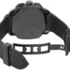 91AOcBIrIaL Versace Dylos Chronograph Black Dial Black Rubber Strap Watch for Men - VQC020015