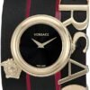 91Ux5vZy3nL._AC_UY900 Versace V-Flare Quartz Black Dial Black Leather Strap Watch for Women - VEBN00218