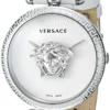 91_2B8KlOgQPL_9fb6656f-b8a5-4c2e-8c75-576e4763a2ef Versace Palazzo Empire White Dial White Leather Strap Watch for Women - VCO010017