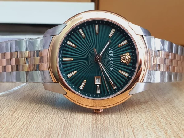 969d54ed-f851-439f-8728-be2c3398def3_471e0233-e5ca-43bc-bb3f-b89910cb90f1 Versace V-Urban Green Dial Two Tone Steel Strap Watch for Men - VELQ00619