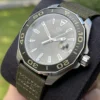 9cdca6a473f68561c3384ab83f6c701582b86806_7b77efc6-2821-4360-bb87-a5a219d4bb6a Tag Heuer Aquaracer Black Dial Khakhi Green NATO Strap Watch for Men - WAY101E.FC8222
