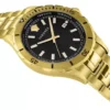 D_NQ_NP_722491-MLB74441450215_022024-O Versace Hellenyium Quartz Black Dial Gold Steel Strap Watch For Men - VE3A00820