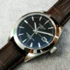 Tissot Gentleman Powermatic 80 Silicium Black Dial Brown Leather Strap Watch For Men - T127.407.16.051.01