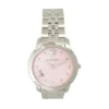 KJ-20104_2 Versace Audrey Quartz Pink Dial Silver Steel Strap Watch for Women - VELR00419