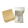 KJ-20104_7 Versace Audrey Quartz Pink Dial Silver Steel Strap Watch for Women - VELR00419