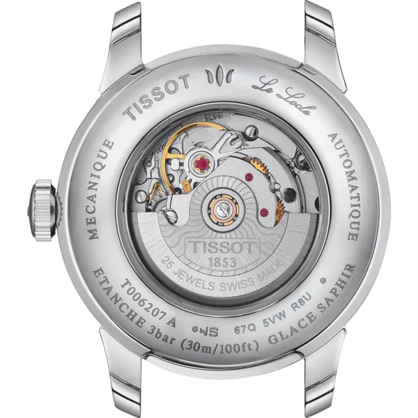 T006.207.11.038.00_B1_1024x1024_2x_09f11d91-34a3-4efb-8143-e32bbd508df4 Tissot T Classic Le Locle Automatic Silver Dial Two Tone Steel Strap Watch For Women - T006.207.22.038.00