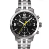 T055.417.11.057.00_e29efab4-e421-494e-9643-2054faecd9e4 Tissot PRC 200 Chronograph Black Dial Silver Steel Strap Watch For Men - T055.417.11.057.00