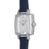 T058.109.16.031.00_1594144651 Tissot Lovely Square Silver Dial Blue Leather Strap Watch For Women - T058.109.16.031.00
