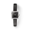 T058.109.16.056.00_R_1 Tissot Lovely Square Quartz Diamonds Black Dial Black Leather Strap Watch For Women - T058.109.16.056.00