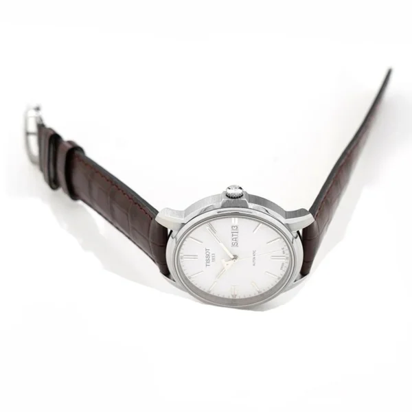 T065.430.16.031.00_1575425599 Tissot Automatics III Steel White Dial Brown Leather Strap Watch For Men - T065.430.16.031.00