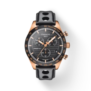 T100.417.36.051.00_R_1 Tissot PRS 516 Chronograph Black Dial Black Leather Strap Watch For Men - T100.417.36.051.00