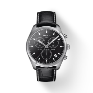 T101.417.16.051.00_R_1 Tissot PR 100 Chronograph Black Dial Black Leather Strap Watch For Men - T101.417.16.051.00