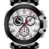 T1154172701100 Tissot T Race Chronograph White Dial Black Silicone Strap Watch For Men - T115.417.27.011.00