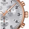 Tissot Chrono XL Classic Silver Dial Brown Leather Strap Watch For Men - T116.617.36.037.00