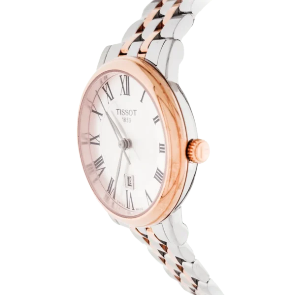 T122.210.22.033.01_6 Tissot Carson Premium Lady Silver Dial Two Tone Steel Strap Watch For Women - T122.210.22.033.01