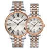 T122.410.22.033.00 Tissot Carson Premium Lady Silver Dial Two Tone Steel Strap Watch For Women - T122.210.22.033.01
