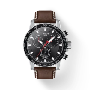 T125.617.16.051.01_R Tissot Supersport Chrono Black Dial Brown Leather Strap Watch for Men - T125.617.16.051.01