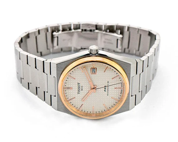 Tissot PRX Powermatic 80 Silver Dial Silver Steel Strap Watch For Men - T137.407.21.031.00