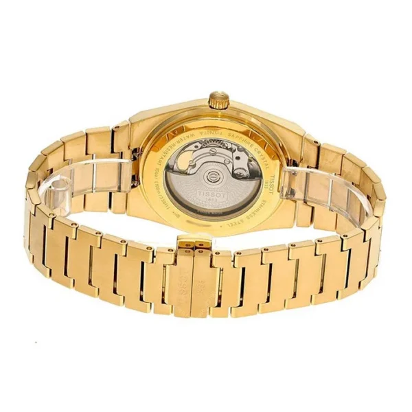 T137.407.33.021.00.2 Tissot PRX Powermatic 80 Gold Dial Gold Steel Strap Watch for Men - T137.407.33.021.00