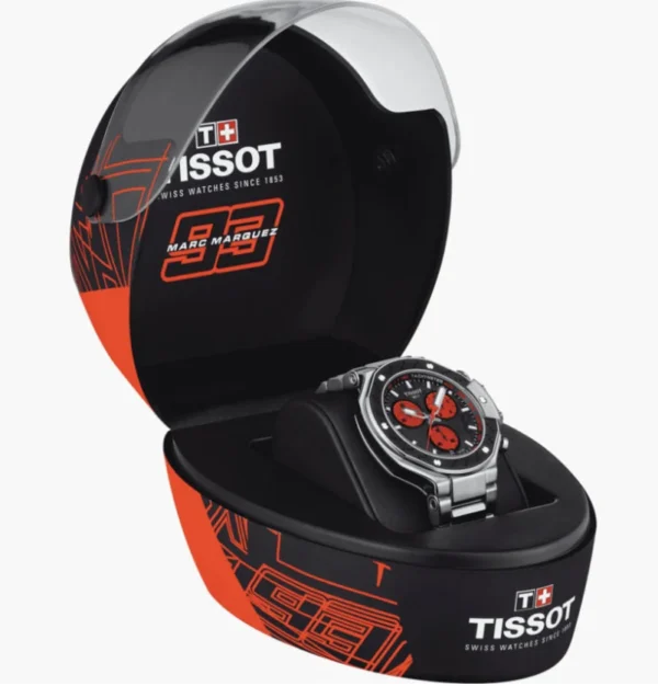 Tissot T Race Marc Marquez Limited Edition Black Dial Silver Steel Strap Watch for Men - T141.417.11.051.00