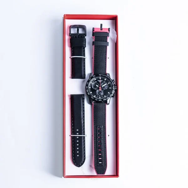 Tissot-T-Sport-T125.617.37.051.00_4 Tissot Supersport Chrono Giro D'Italia Black Dial Black Nylon Strap Watch for Men - T125.617.37.051.00